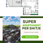 SHITET APARTAMENT 1+1 ME VERANDE