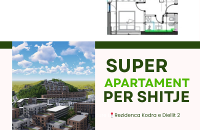 SHITET APARTAMENT 1+1 ME VERANDE